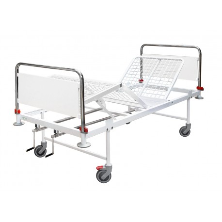 Lit hospitalier manuel 4 sections