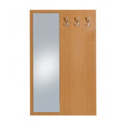 Porte manteau en bois avec miroir pour EHPAD